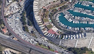 Plan d'accès au Commodore, Marina Baie des Anges, Villeneuve Loubet